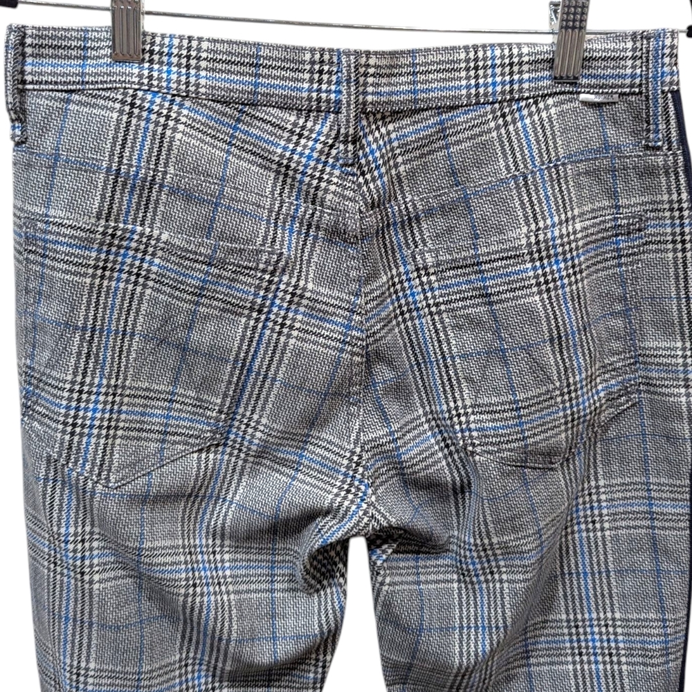 MOTHER The Insider Ankle Glen Plaid Tuxedo Strip Pants (30) - Picture 6 of 12